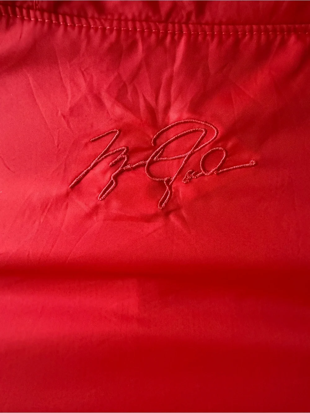 Jordan Red and Black Hooded Windbreaker Jacket with Zip Pockets